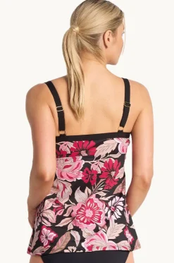 Tankini Tops^Poolproof Wisteria Swing Tankini Separate Black