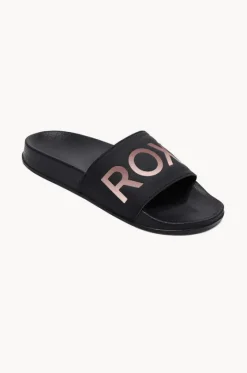Footwear^Roxy Womens Slippy Ii Slide Black/rose