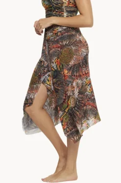 Sarongs^Togs Swimwear Zambia Mesh Frill Skirt Multi