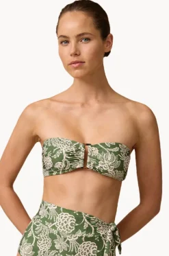Bikini Tops^Monte u0026 Lou Zeni Bilgola Bandeau Olive