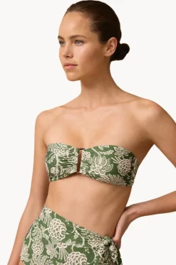 Bikini Tops^Monte u0026 Lou Zeni Bilgola Bandeau Olive