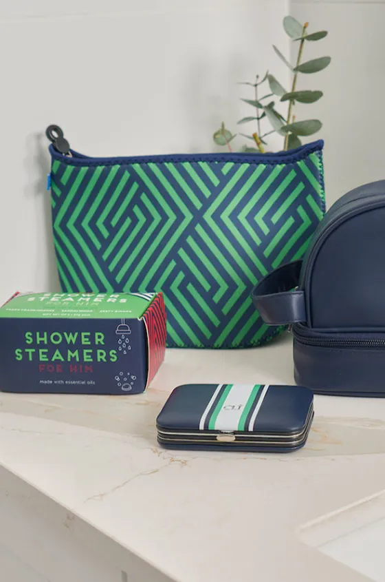 Travel|Bags^Annabel Trends Zig Zag Neoprene Wet Bag Navy/green