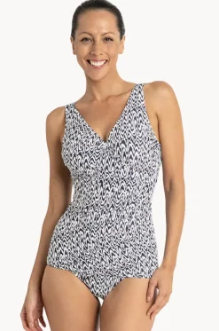 One Pieces^Jantzen Zigzag Sheath One Piece Ink