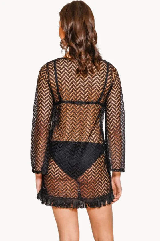 Overswim^Koy Resort Zuma Tunic Dress Black